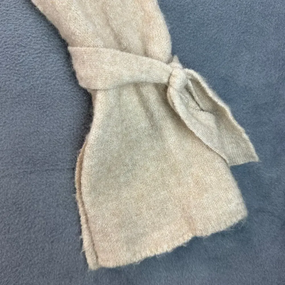 ANTONIO MELANI Wool Alpaca Blend Sweater Pullover‎ Mock Neck Beige Cottagecore M